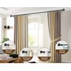 KAMANINA Curtain Rods for Windows 48 to 84 Inch, Black
