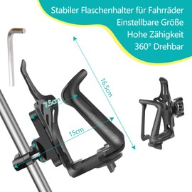 Bottle Holder Bicycle Drink Holder Motorcycle Water Bottle Holder for Frame and Handlebar Bottle Holder for Bicycles Bike Bottle Holder for MTB Scooter Road Bike Motorcycle