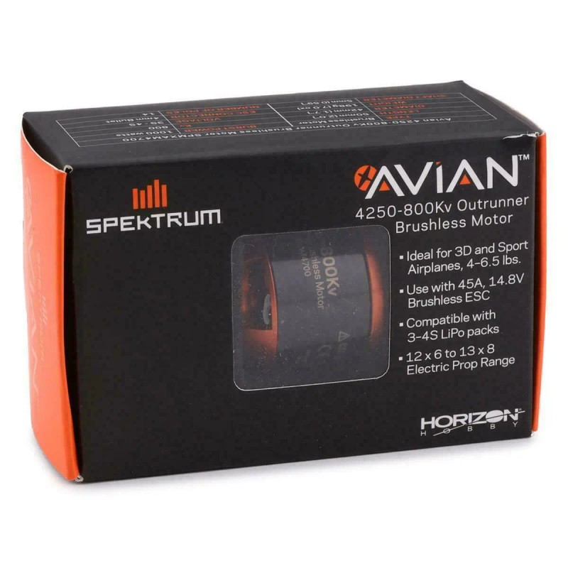 Spektrum Avian 4250-800Kv : Same as Rimfire .32 Brushless Electric