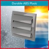 TURvent 4" inch Dryer Vent Cover Outside - ABS Plastic