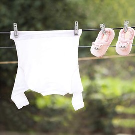 Byou Washing Pegs, Stainless Steel Clothes Pegs, 80 Pieces, Multifunctional Clips for Blanket, Towel, Clothing, Socks