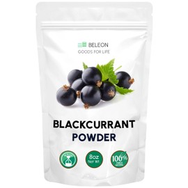 Blackcurrant Powder - Pure All Natural Whole Powder for Baking, Flavoring, Smoothies, Beverage, 8 oz