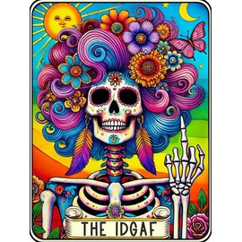 Ekuxom Skull Diamond Art Kits for Adults, Diamond Painting Kits for Beginners, DIY Full Drill Colorful Diamond Dots Paintings Crafts for Adults Gem Wall Art Decor Gifts 12x16in