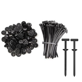 100Pcs Nylon Universal Cable Tie Buckle, Heavy Duty Self-Locking Zip Ties Holder, Cable Tie Buckle, Automotive Clips, Fastener for for Car Daily Auto Fixing