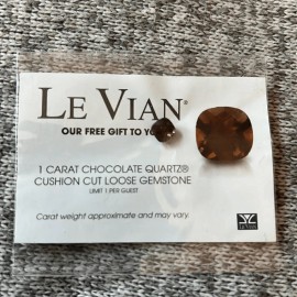 LeVian NWT LeVian 1 ct chocolate quartz cushion cut loose gemstone