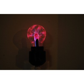 DirectGlow Plug in Electro Plasma Night Light with Black Base