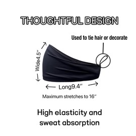 Spuits Sports Headband&Hairbands(5Pack), Sweatband for Running,Workout,Basketball,Yoga Unisex Wide Headband (Black,White,Gray,Blue,Green)