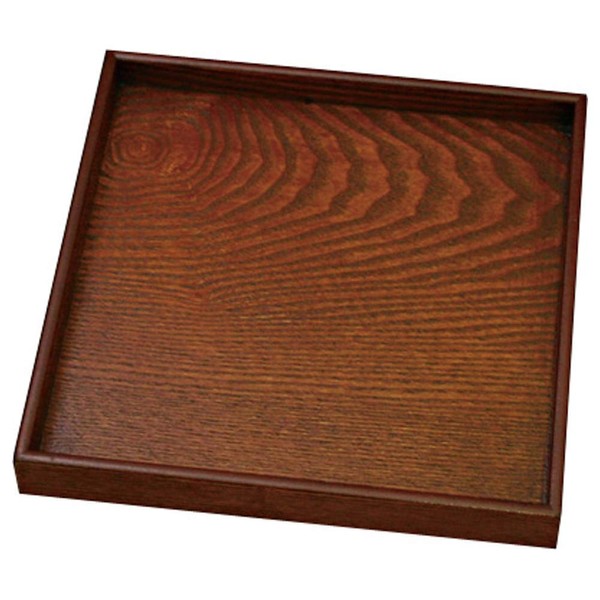 Alphax 902850 Wood Grain 10.0 x 10.0 x 0.8 inches (25.5 x 25.5 x 2.2 cm) Banquet 8.5 Square Tray