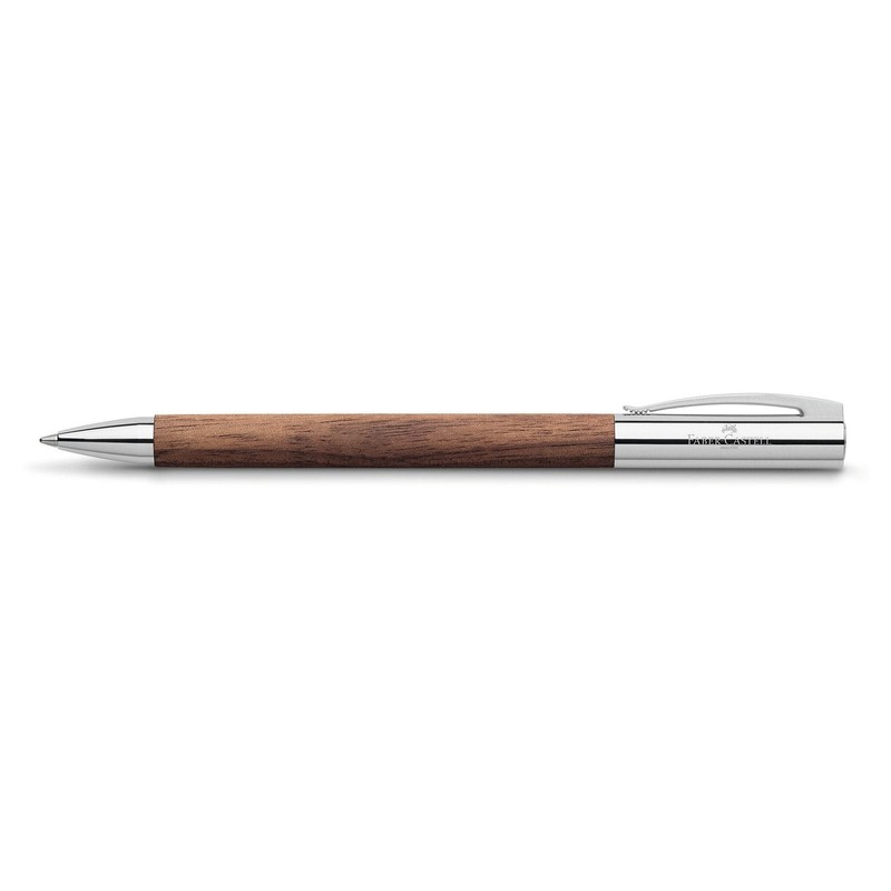 FABER-CASTELL Ambition 148531 Retractable Ballpoint Pen Walnut Ballpoint Pen Refill