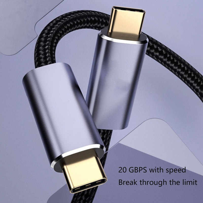 Type C Extension Cable USB3.2 100W 20Gbps 8k 60hz Male