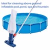 Upgraded Swimming Pool Spa Jet Vacuum Cleaner with Brush &