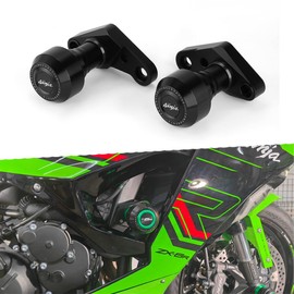 MotorCycle Frame Sliders Fit For Ninja ZX-6R 2024 2025 | zx6r falling Protection ninja zx-6r Anti Collision 2024 zx6r Accessories Frame Sliders 2025 zx6r Accessory ninja BK