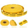 L LIKED Premium Raffle Tickets, Yellow, 1 Roll of 2000,