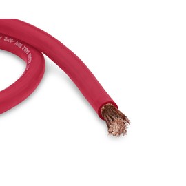 E-VOLT Professional Grade Annealed Copper EPDM Welding Lead and Car Battery Cable | Made in USA ((2/0) 00 AWG, Combo Pack (10 FT Black + 10 FT RED))