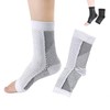 Ankle Support Compression Socks for Sports, Hiking, and Soccer Socks White/L-XL