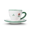 GMUNDNER KERAMIK Espresso for you Gourmet Crockery Set, Scattered Flower,