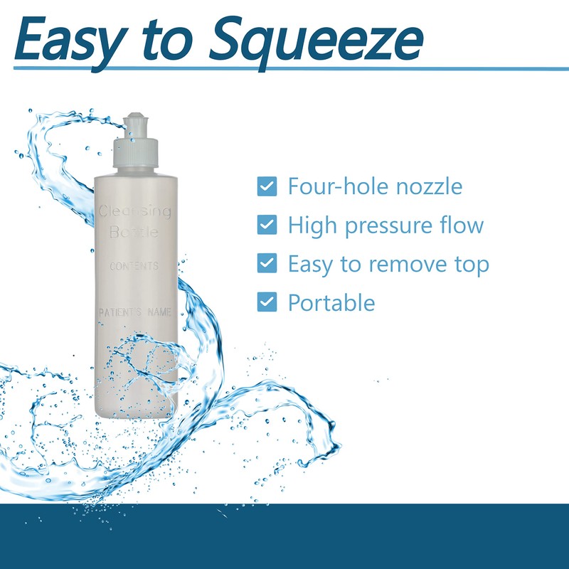Perineal Squirt Bottle [4 Pack] Refillable Postpartum Lavette Cleansing Irrigation