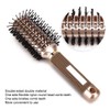 Anti-Static Hairdressing Comb, Double-Sided Nylon Bristle Hair Brush Styling Comb