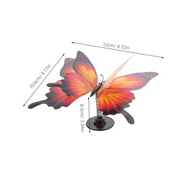 ULTECHNOVO Elegant Butterfly Dashboard Ornaments 2pcs 3d Car Accessories for Interior Decor Vehicle Aesthetics