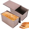 Spmarkt 2pack Pullman Bread Pans with Lid, 1LB Capacity Bread