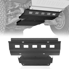 Hooke Road Front Skid Plate Textured Black Steel Offroad Accessories Compatible with Toyota 4Runner 2010-2024 5th Gen