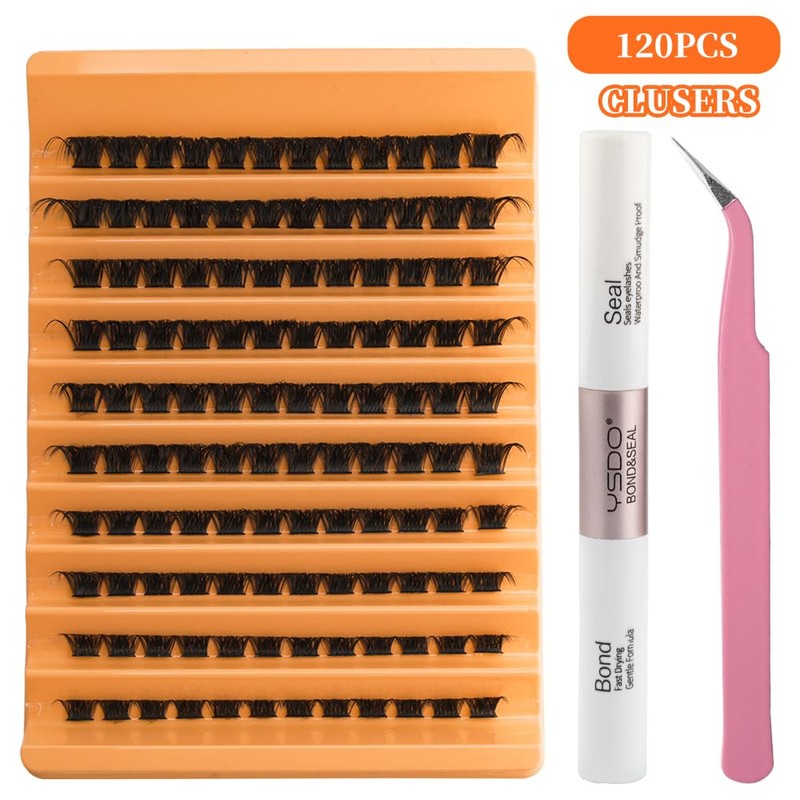 120MIX-Y26 Partial False Eyelashes, Bulk Feel, Natural, Large Capacity, Handmade,