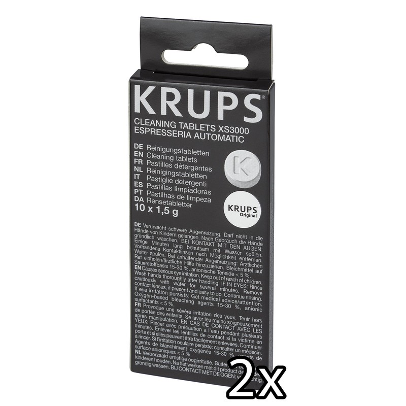 Krups XS3000 cleaning tablets (pack of 2)