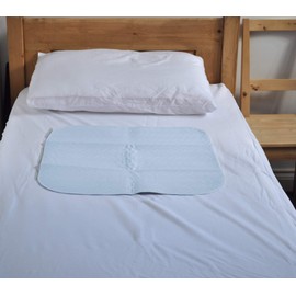 ComfortCare Eco Blue, Washable Incontinence Pad, 100% Waterproof Bed Protector Sheet, 60 x 60 cm