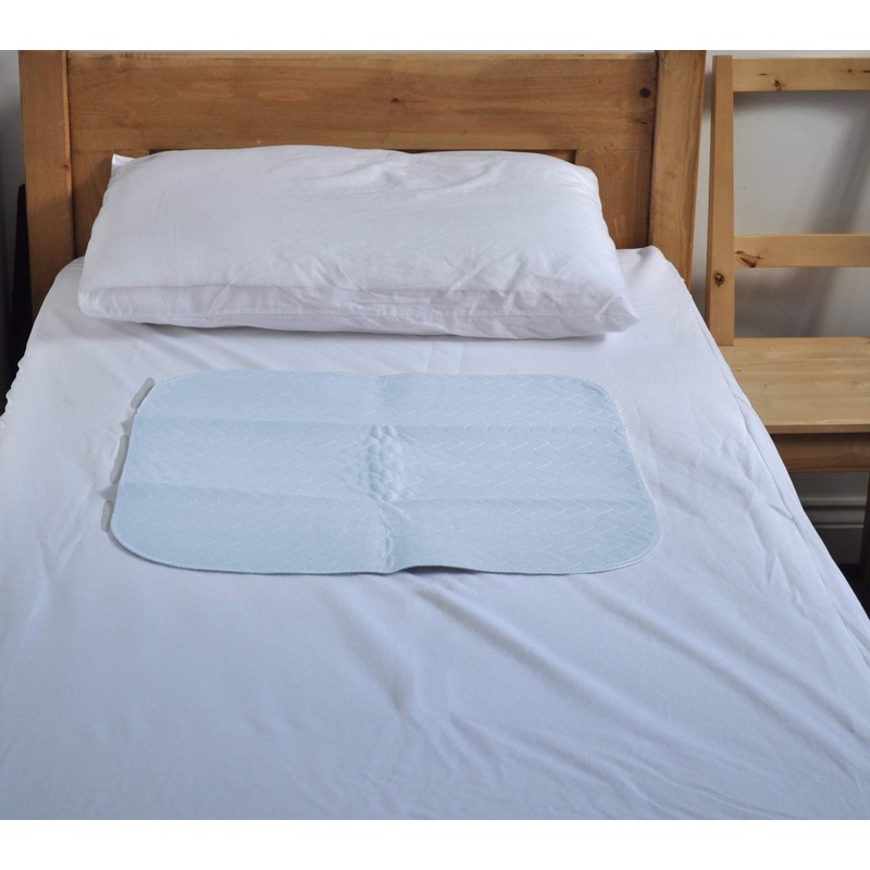 ComfortCare Eco Blue, Washable Incontinence Pad, 100% Waterproof Bed Protector