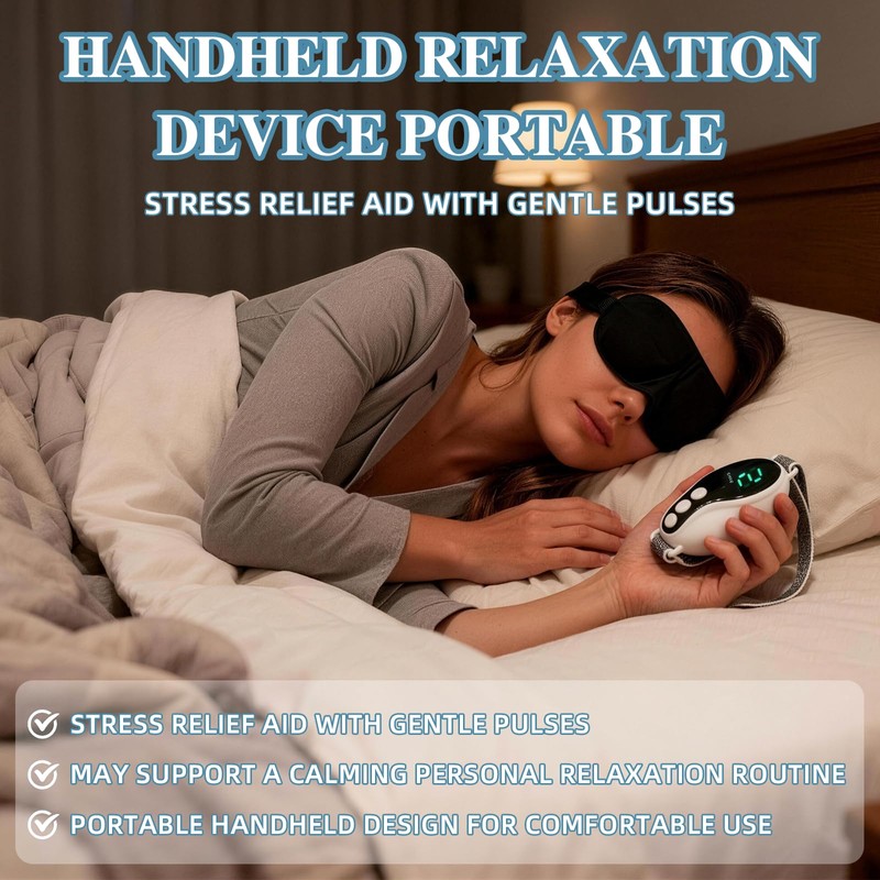 Calm Carry Handheld Sleep Aid Device for Adults with Earplugs