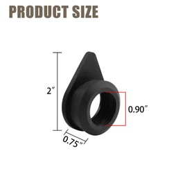 ZTTM 3/4-Inch Threaded Rubber Grommets for Rain Barrel Drain and Spigot, 4 Pack, Heavy Duty Watertight Seal