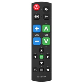 Big Button Universal TV Remote for Seniors, Simple Easy to Use,Work with Most Brands,Dementia Products for Elderly