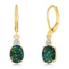 CiNily Opal Earrings Dangle Drop Earrings for Women Trendy 14k