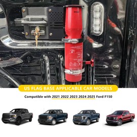 RERPRO Quick Release Fire Extinguisher Mount Compatible with 2021 2022 2023 2024 2025 Ford F150 Truck Accessories Fire Extinguisher Holder Mounting Brackets for 2021+ Ford F150 Vehicle, Aluminum