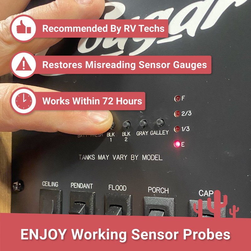 Unique Restore-It RV Black Tank Sensor Cleaner Liquid - Cleans