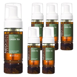 Neogen Dermalogy Real Fresh Foam Green Tea, 160g, 6 packs / 네오젠 더마로지 리얼 프레쉬 폼 그린티, 160g, 6개