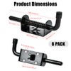 6 Pcs Barrel Bolt Latch Pin, 5 Inch Spring Loaded