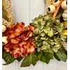 21" Diameter Fall Front Door Wreath with Cream Pumpkins, Fall