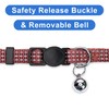Pawtitas Reflective Cat Collar with Safety Buckle and Removable Bell