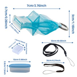 KASESSS Pack of 2 Sports Whistle, Whistle, Referee Whistle, Loud Emergency, Children's Set, Whistle Sports Lessons, Non-Nuclear Dolphin Whistles for School Sports