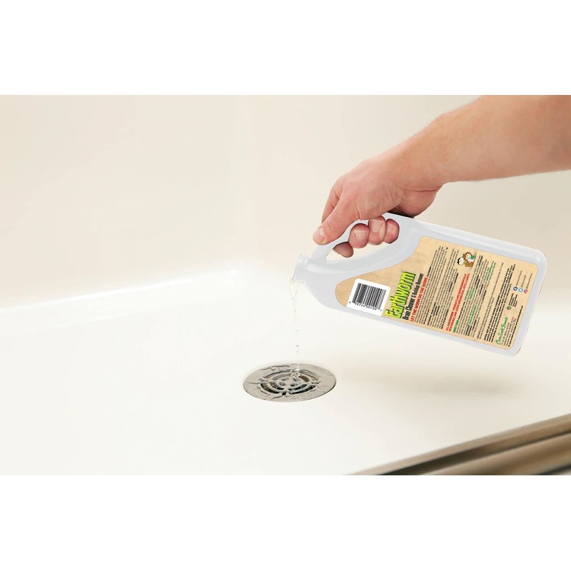 Earthworm Drain Cleaner - Clog Remover - Drain Opener/Deodorizer -