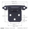 Bestgle 10 Pcs Overlay Door Cupboard Hinges, Metal Semi-Concealed Cupboard