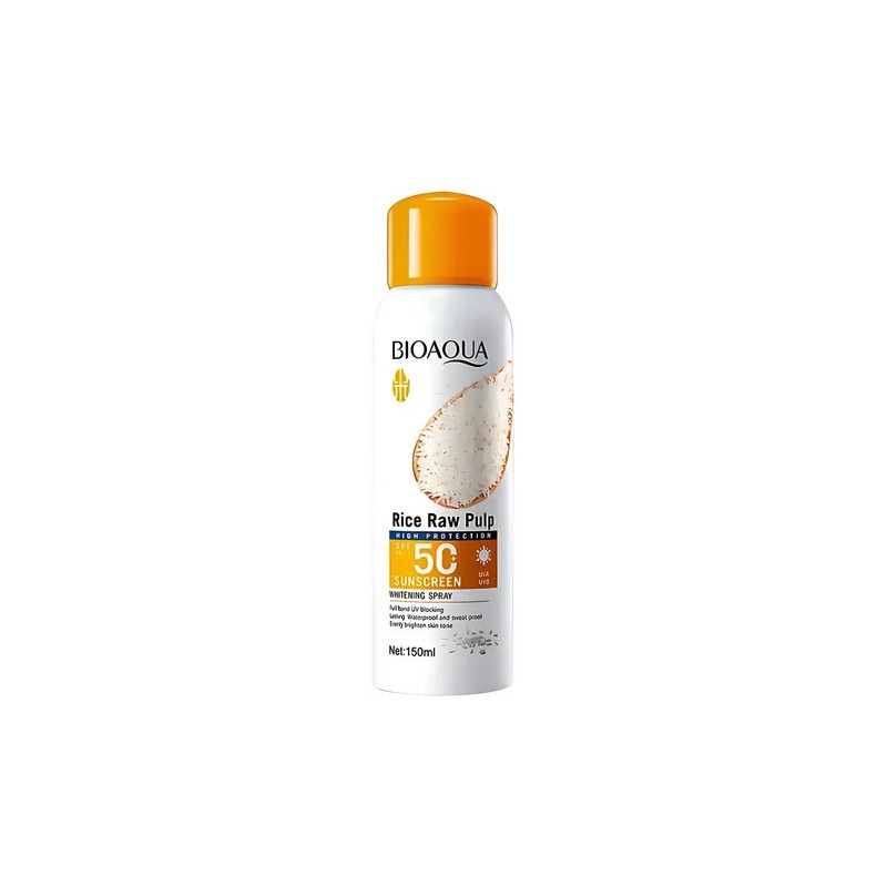 Protector Solar Con Extracto De Arroz Aclara Unifica Tono Bioaqua
