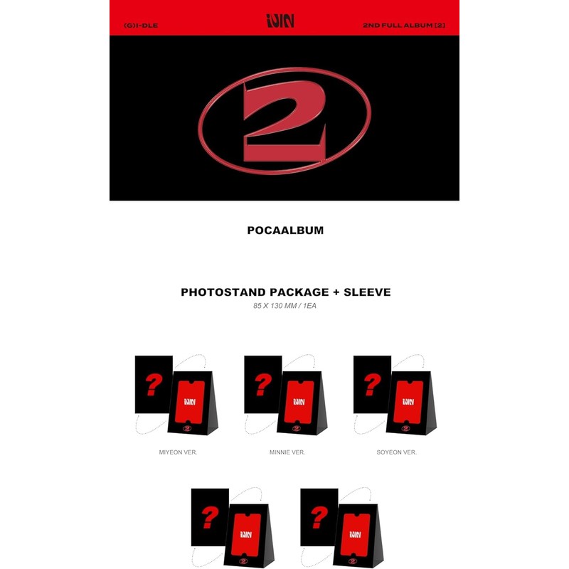 (G) I-DLE 2 Two 2nd Album Contents+Photocard+Tracking Sealed GIDLE GI-DLE