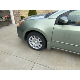 New Wheel Covers Replacements Fits 2010-2012 Nissan Sentra; 16 Inch; 10 Spoke; Silver; Plastic; Set of 4; Bolt On