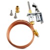 YIGUCS Q314A4586 Pilot Burner with Thermocouple Assembly Fit for Honeywell，for