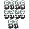 10 Set Carburetor Diaphragm Gasket Kit Carb Diaphragm Gasket Replacement