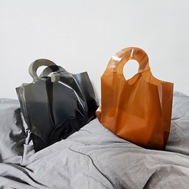 [Guardian Blue] No. 7 Durable Printable Plastic Bags Sturdy Vinyl Bag Brown (Individual) 12ea