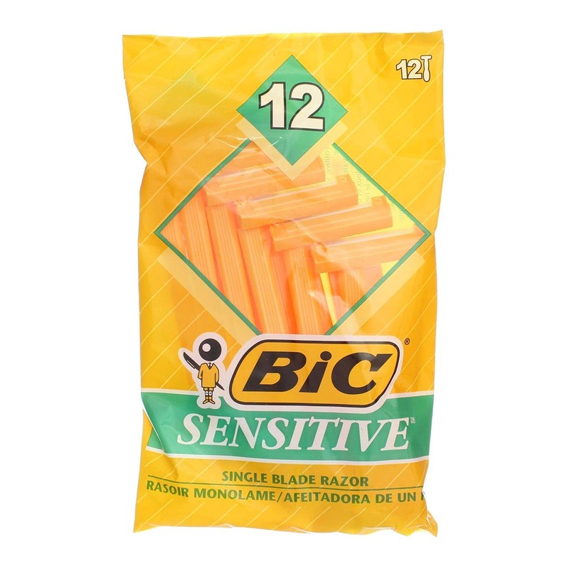 Bic Shaver Sensitive 12 Count (Pack of 3)