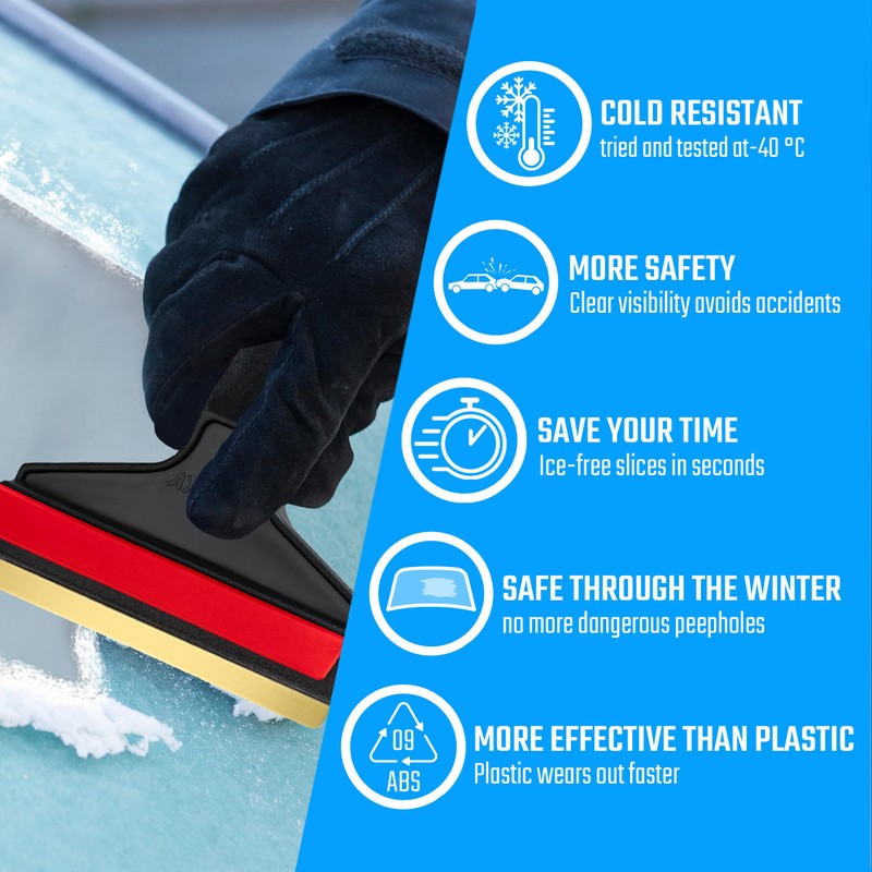 Ice Scraper Brass Blade 2 Pack Car Ice Scraper Long